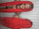 Fullace 36inches Red Knotless Braided Wig - Long Straight Synthetic Wig for Women, Vibrant Red Color, Full and Voluminous Look, Knotless Braided Style - Image 6