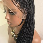 Black 36inches Synthetic Braided Wig for Classic Ladies with Natural Look Comfortable Fit and Easy Maintenance