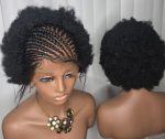 Two Steps Ghana Weaving with afro kinky Synthetic Braided Wig for Unisex Easy Styling Natural Look - Image 5