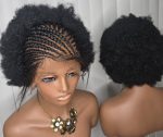 Two Steps Ghana Weaving with afro kinky Synthetic Braided Wig for Unisex Easy Styling Natural Look - Image 4