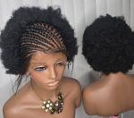 Two Steps Ghana Weaving with afro kinky Synthetic Braided Wig for Unisex Easy Styling Natural Look - Image 3