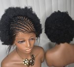 Two Steps Ghana Weaving with afro kinky Synthetic Braided Wig for Unisex Easy Styling Natural Look - Image 2