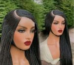 Adomac 015 C-Cut Synthetic Braided Wig for Classic Ladies Easy Styling with Multi-Color Braids Natural Look Unisex - Image 3