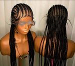 Adomac 025 Brown Synthetic Braided Wig for Classic Ladies High-Quality Braids for Everyday Wear Natural Look & Elegant Style - Image 3