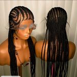 Adomac 025 Brown Synthetic Braided Wig for Classic Ladies High-Quality Braids for Everyday Wear Natural Look & Elegant Style