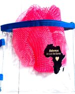 Adomac African net Sponge- Exfoliating Back Scrub bath sponge with knots -Long design for easy back scrubbing, Great for daily bathing and self-care  Reusable, durable, and easy to rinse - Image 4