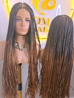 Elegant Brown Knotless  bone straight Synthetic Braided Wig for classic ladies. Lightweight, comfortable, stylish, and easy to wear. Perfect for work, church, outings, parties, and special occasions. Enjoy a classy braided look without salon stress. - Image 4