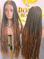 Elegant Brown Knotless  bone straight Synthetic Braided Wig for classic ladies. Lightweight, comfortable, stylish, and easy to wear. Perfect for work, church, outings, parties, and special occasions. Enjoy a classy braided look without salon stress.