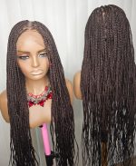 36-Inch Brown Knotless Braided Wig – Classy, Beautiful & Elegant - Image 4