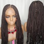 36-Inch Brown Knotless Braided Wig – Classy, Beautiful & Elegant
