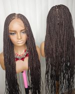 36-Inch Brown Knotless Braided Wig – Classy, Beautiful & Elegant - Image 2