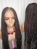 36-Inch Brown Knotless Braided Wig – Classy, Beautiful & Elegant - Image 3