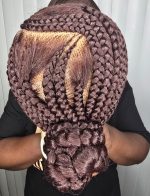 Elegant Brown Strapped Full Lace Wig for Sophisticated Ladies - Image 4