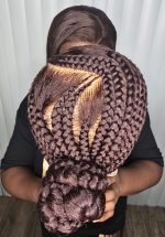 Elegant Brown Strapped Full Lace Wig for Sophisticated Ladies - Image 2