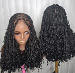 Chic Short Boho Braided Wig for Classic Ladies - Image 7