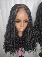 Chic Short Boho Braided Wig for Classic Ladies - Image 2
