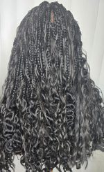 Chic Short Boho Braided Wig for Classic Ladies - Image 3