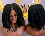Black 360 Full Lace Kinky Twist Synthetic Braided Wig – Natural, Classy & Ready to Wear - Image 5