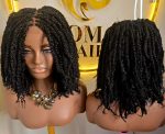 Black 360 Full Lace Kinky Twist Synthetic Braided Wig – Natural, Classy & Ready to Wear