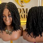 Black 360 Full Lace Kinky Twist Synthetic Braided Wig – Natural, Classy & Ready to Wear