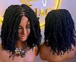 Black 360 Full Lace Kinky Twist Synthetic Braided Wig – Natural, Classy & Ready to Wear - Image 4