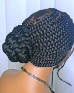 Black 360 Full Lace Cornrow Braided Wig – Neat, Natural-Looking & Ready to Wear - Image 7