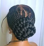 Black 360 Full Lace Cornrow Braided Wig – Neat, Natural-Looking & Ready to Wear - Image 6