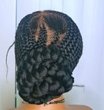 Black 360 Full Lace Cornrow Braided Wig – Neat, Natural-Looking & Ready to Wear - Image 5