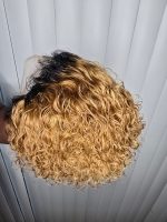 13x1 Short Pixie Curls 100% Human Hair Wig with Transparent Lace, Frontal Glueless Wig - Image 4