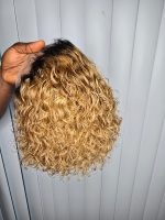 13x1 Short Pixie Curls 100% Human Hair Wig with Transparent Lace, Frontal Glueless Wig - Image 3