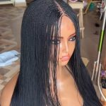 Adomac 001 Black Micro Braids 20 & 30 inches for Classic Ladies High-Quality Synthetic Hair Extensions for Natural Look Easy to Use and Maintain